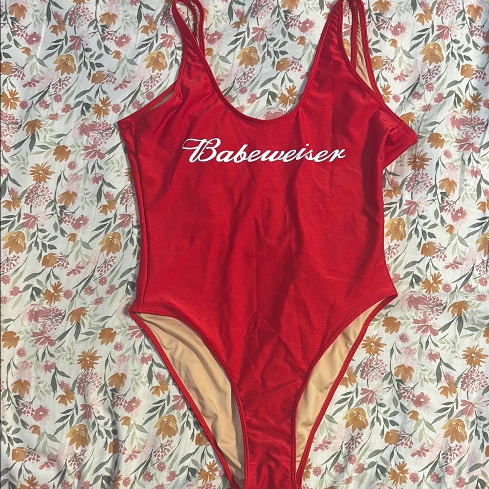 Red One-Piece Swimsuit